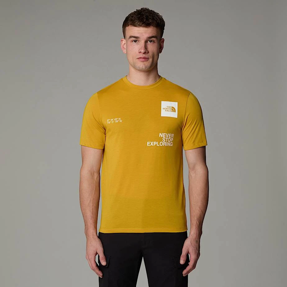 The North Face - tricou - M Mountain Foundation Coordinates - Galben - 69068