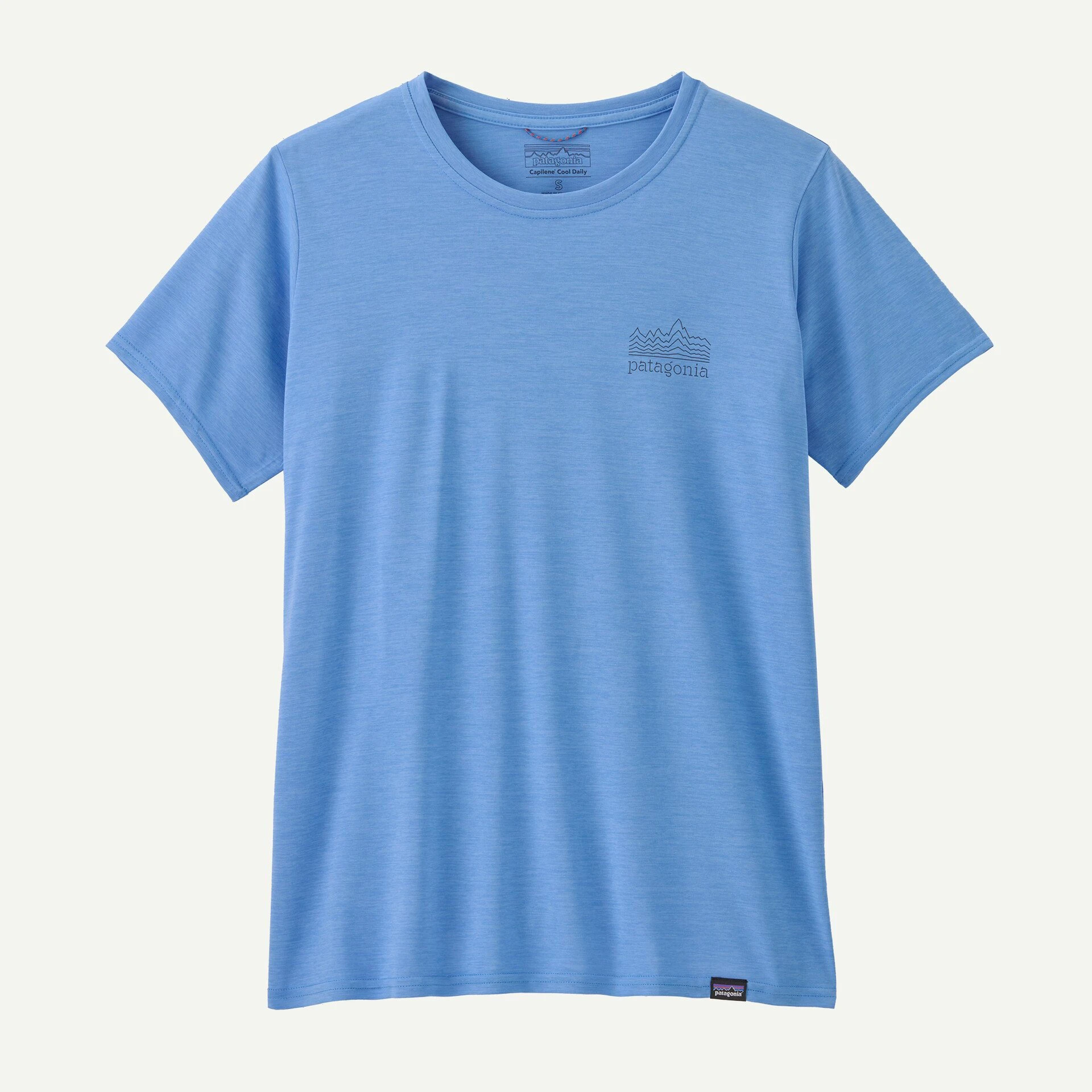 4. Patagonia - tricou - W Capilene Cool Daily Graphic - Albastru