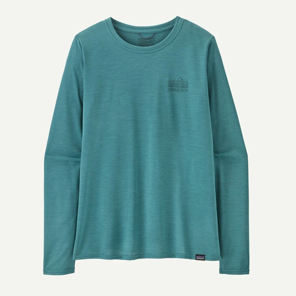 4. Patagonia - bluza - W Capilene Cool Daily Graphic - Albastru