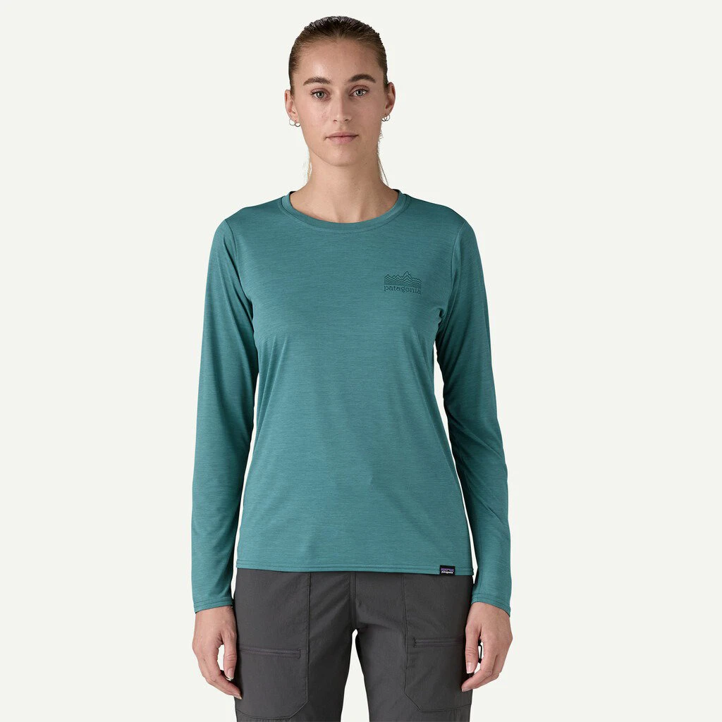 2. Patagonia - bluza - W Capilene Cool Daily Graphic - Albastru