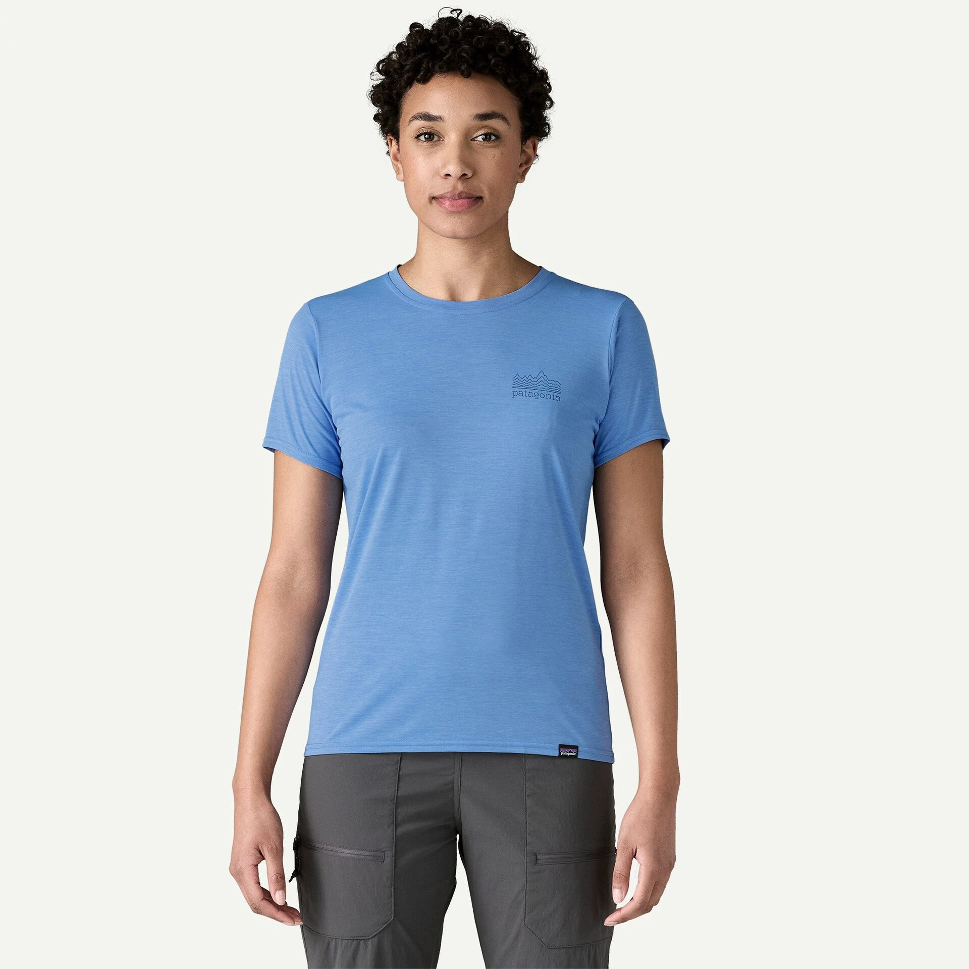 2. Patagonia - tricou - W Capilene Cool Daily Graphic - Albastru