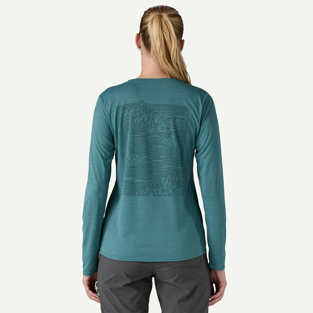 3. Patagonia - bluza - W Capilene Cool Daily Graphic - Albastru