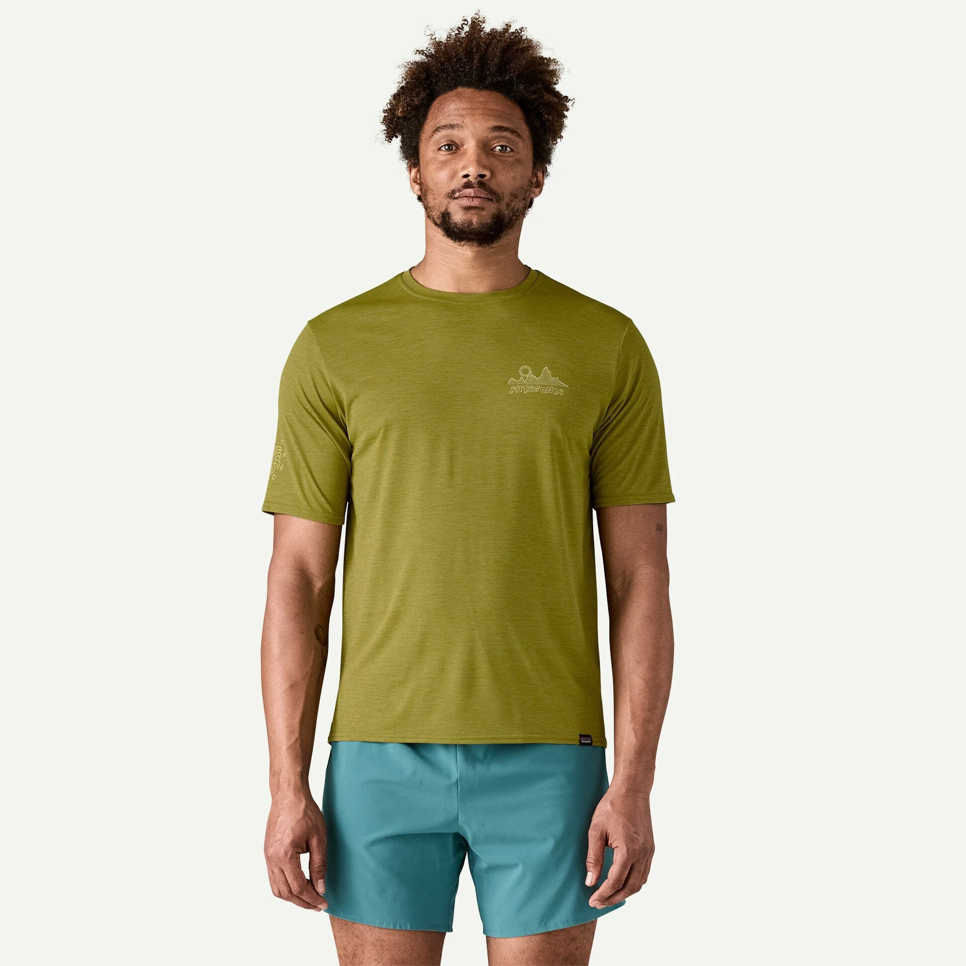 5. Patagonia - tricou - M Capilene Cool Daily Graphic Lands - Gri