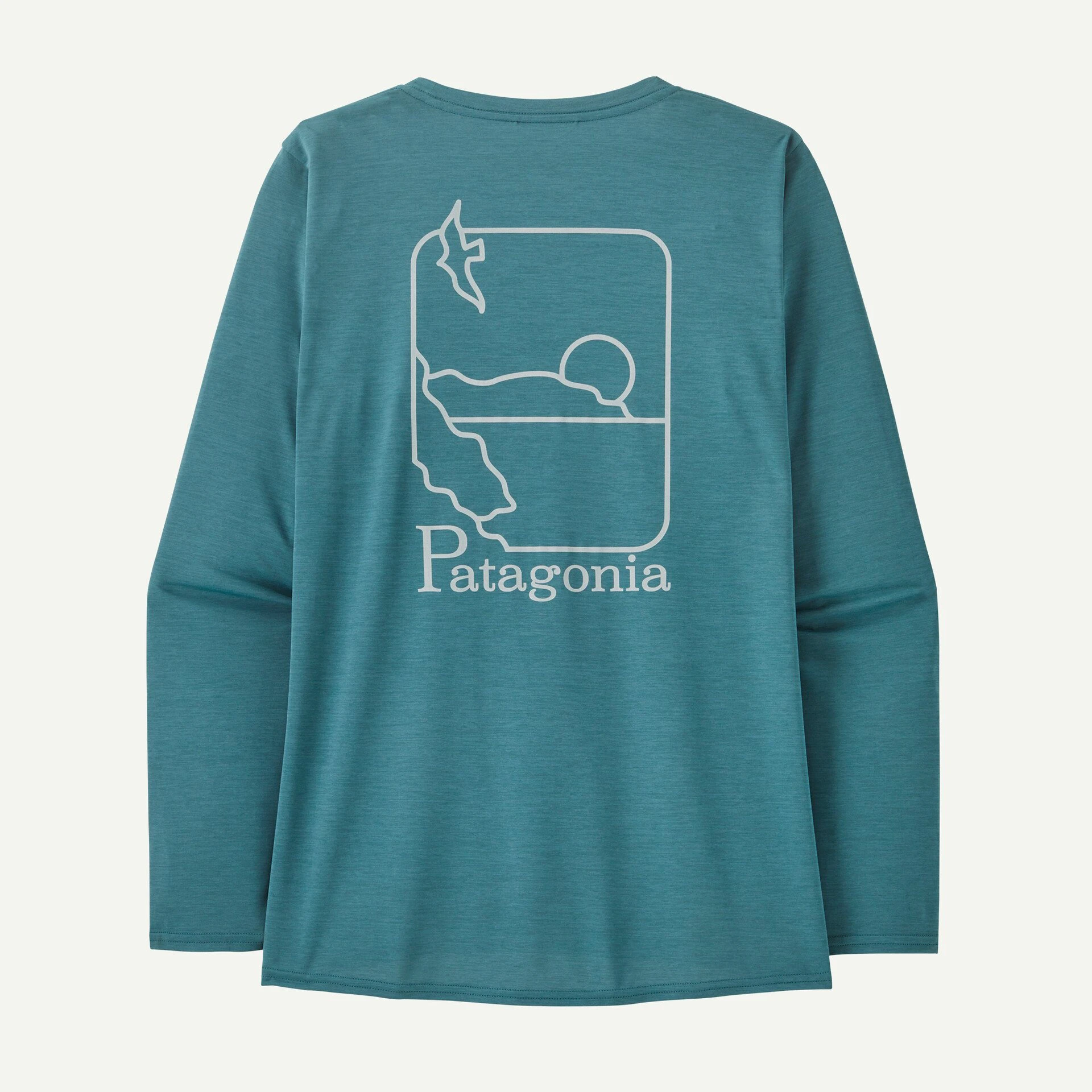 1. Patagonia - bluza - W Capilene Cool Daily Graphic Waters - Albastru