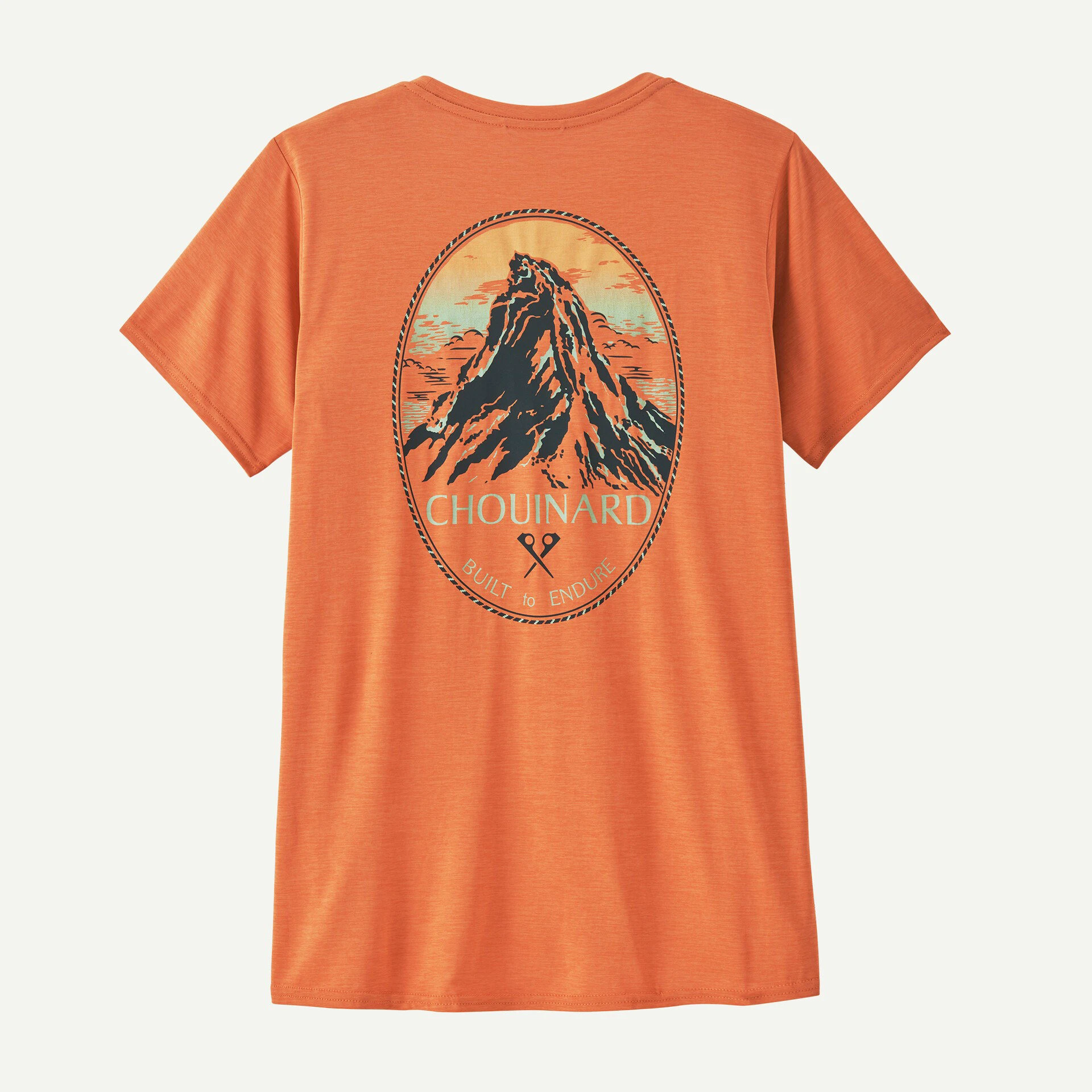 1. Patagonia - tricou - W Capilene Cool Daily Graphic Lands - Portocaliu