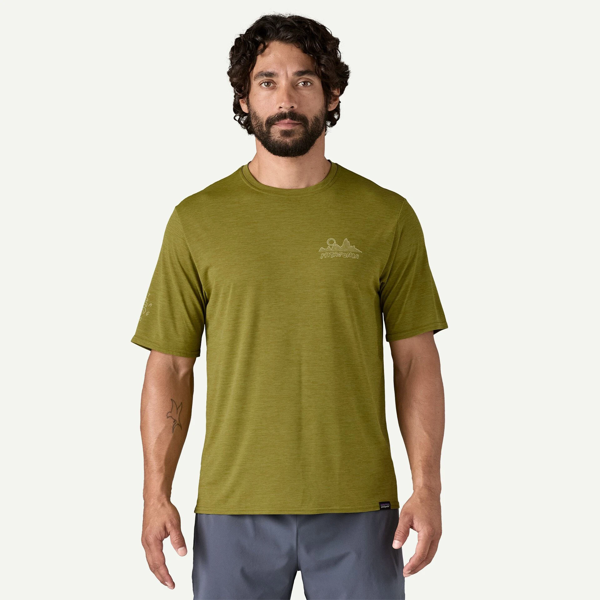2. Patagonia - tricou - M Capilene Cool Daily Graphic Lands - Gri