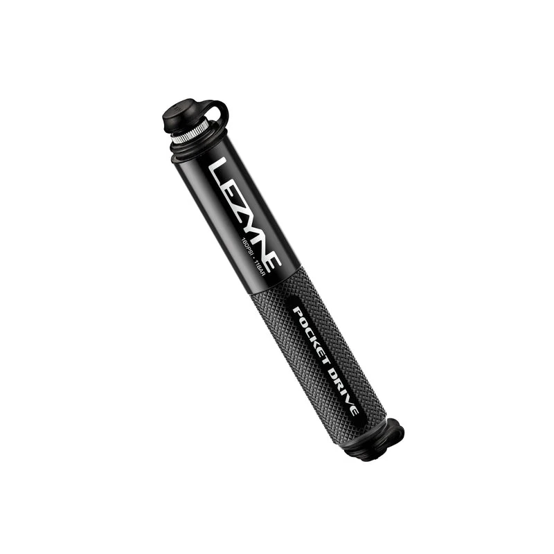 1. Lezyne - mini pompa - Hand Pump CNC Pocket Drive - 160 psi | 11 bar - negru