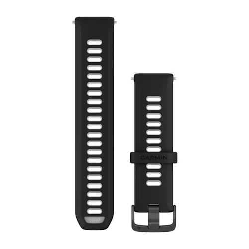 1. Garmin - curea silicon Forerunner - Quick Release 22 - Negru I Whitestone transparent cu Carcasa slate