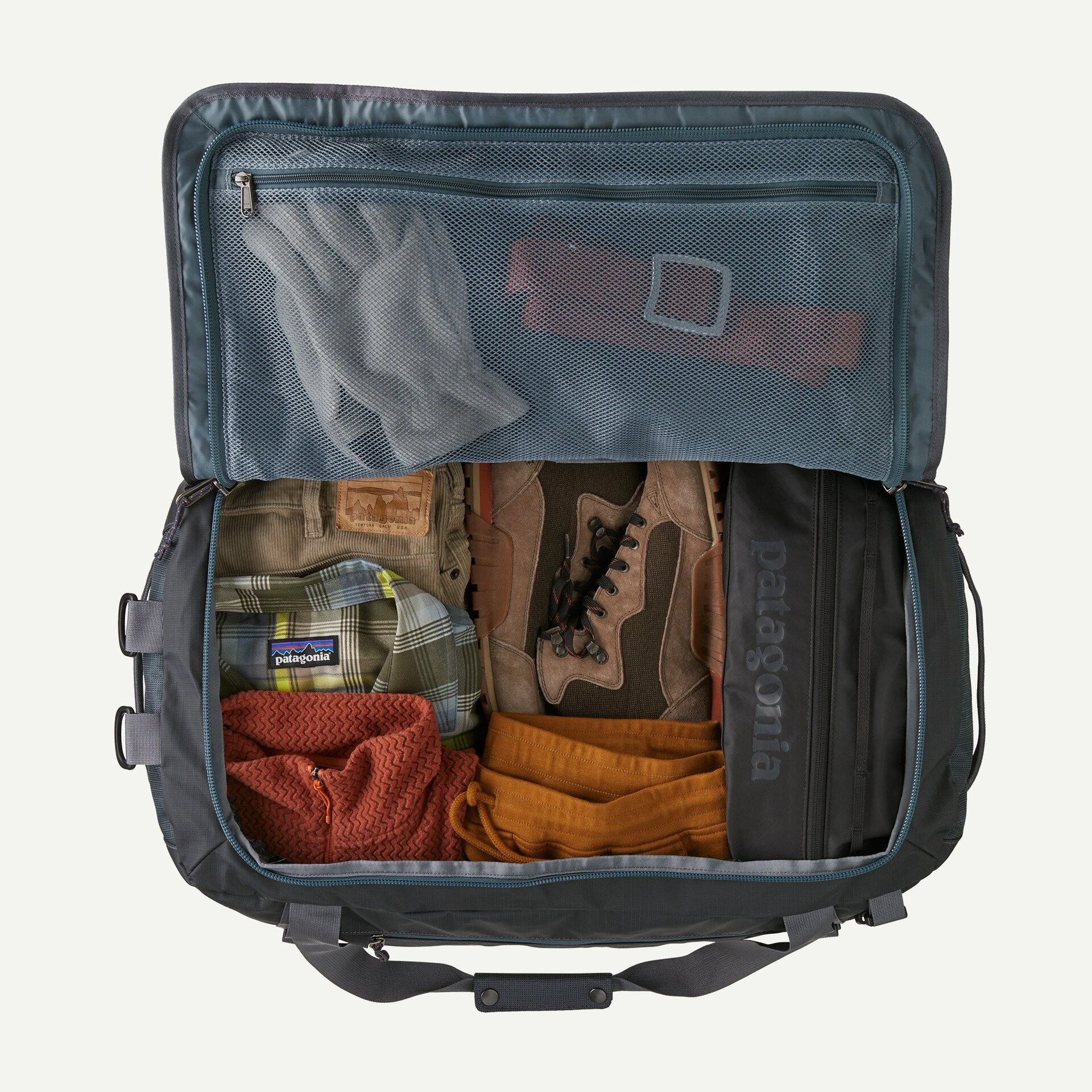 6. Patagonia - geanta - Black Hole Duffel 55L - Negru