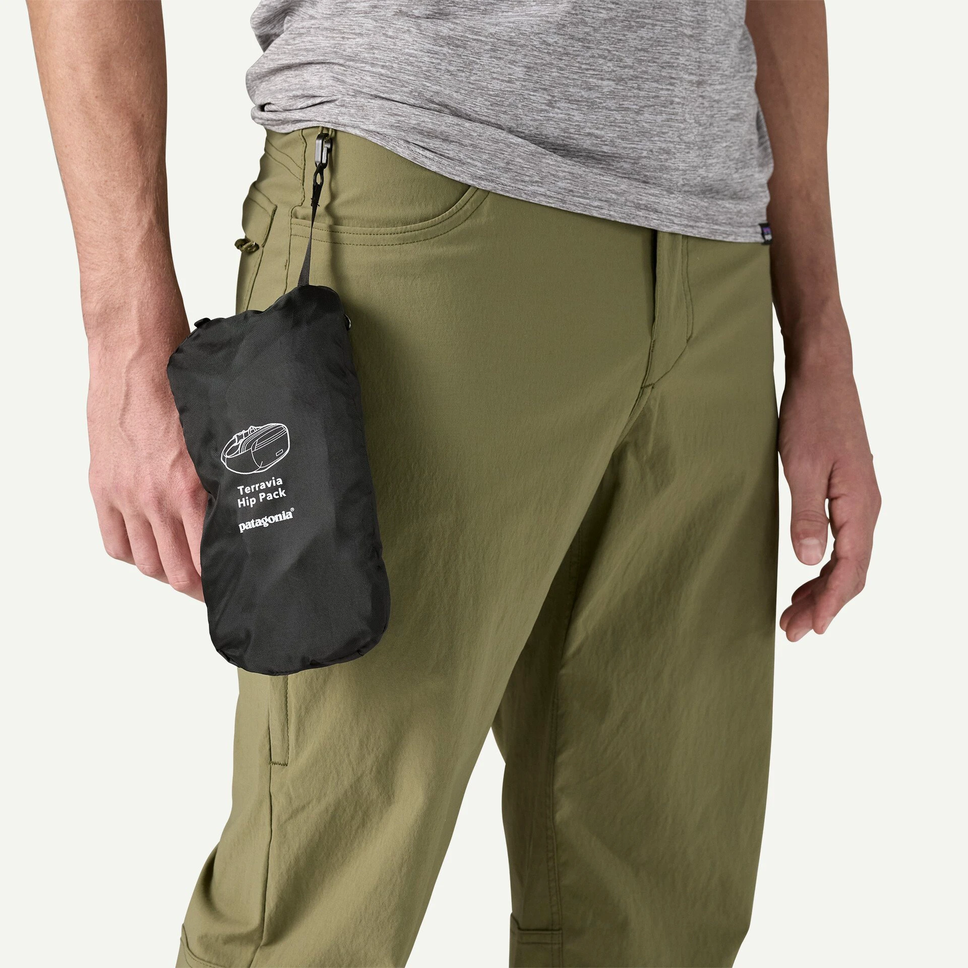 7. Patagonia - borseta - Terravia Hip Pack - Verde