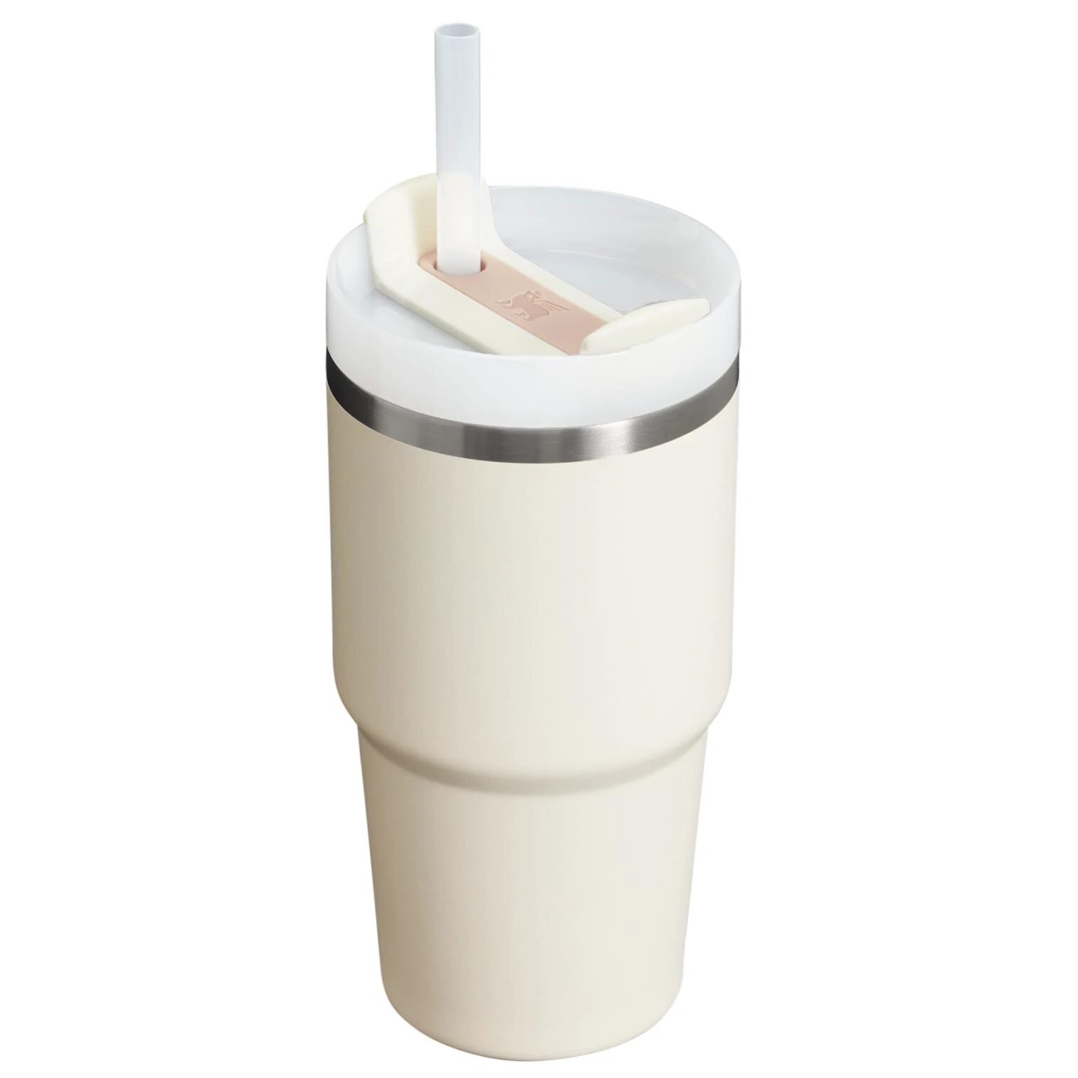 2. Stanley - termos tip sticla cu pai - Quencher H2.0 FlowState - Crem - 0.6L