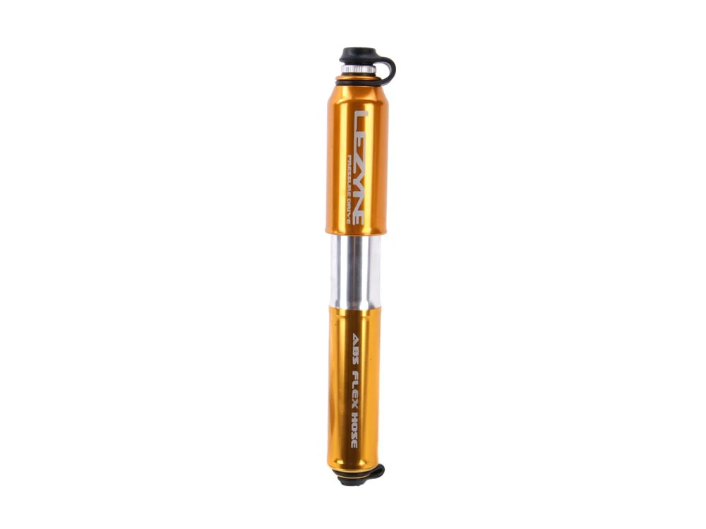 Lezyne - mini pompa - CNC Pressure Drive Medium - 120 psi I 8.3 bar - gold - 69599