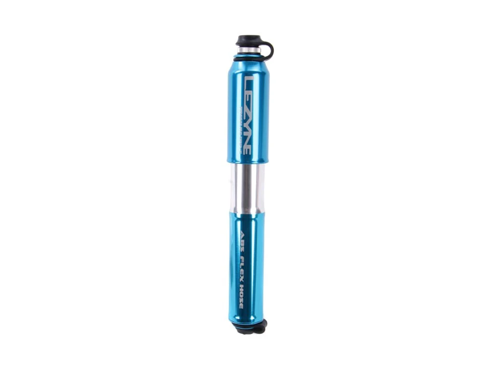 1. Lezyne - mini pompa - CNC Pressure Drive Medium - 120 psi I 8.3 bar - albastru
