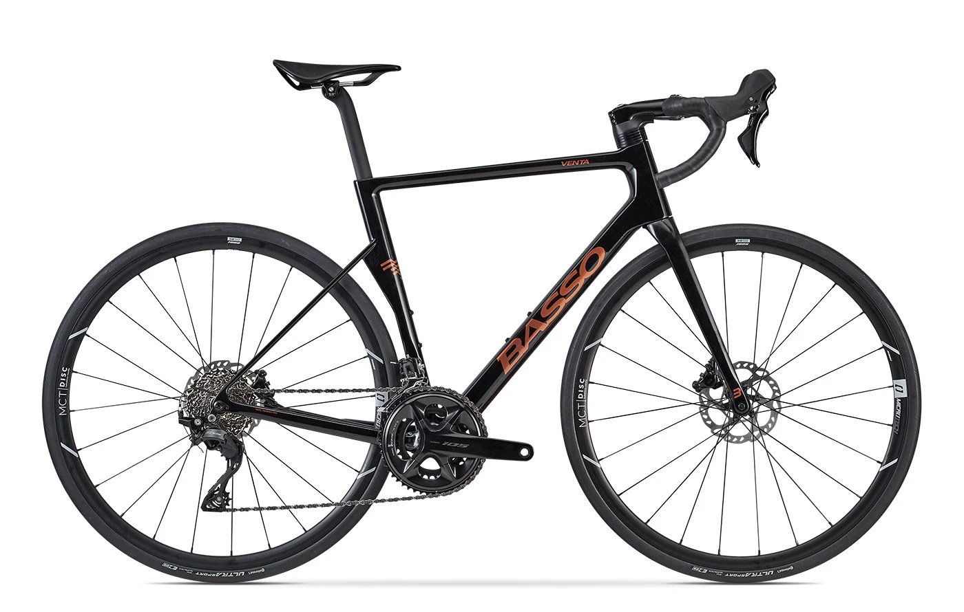 Bicicletă șosea Basso Venta R Shimano 105 - Magma Black Glossy - 69927