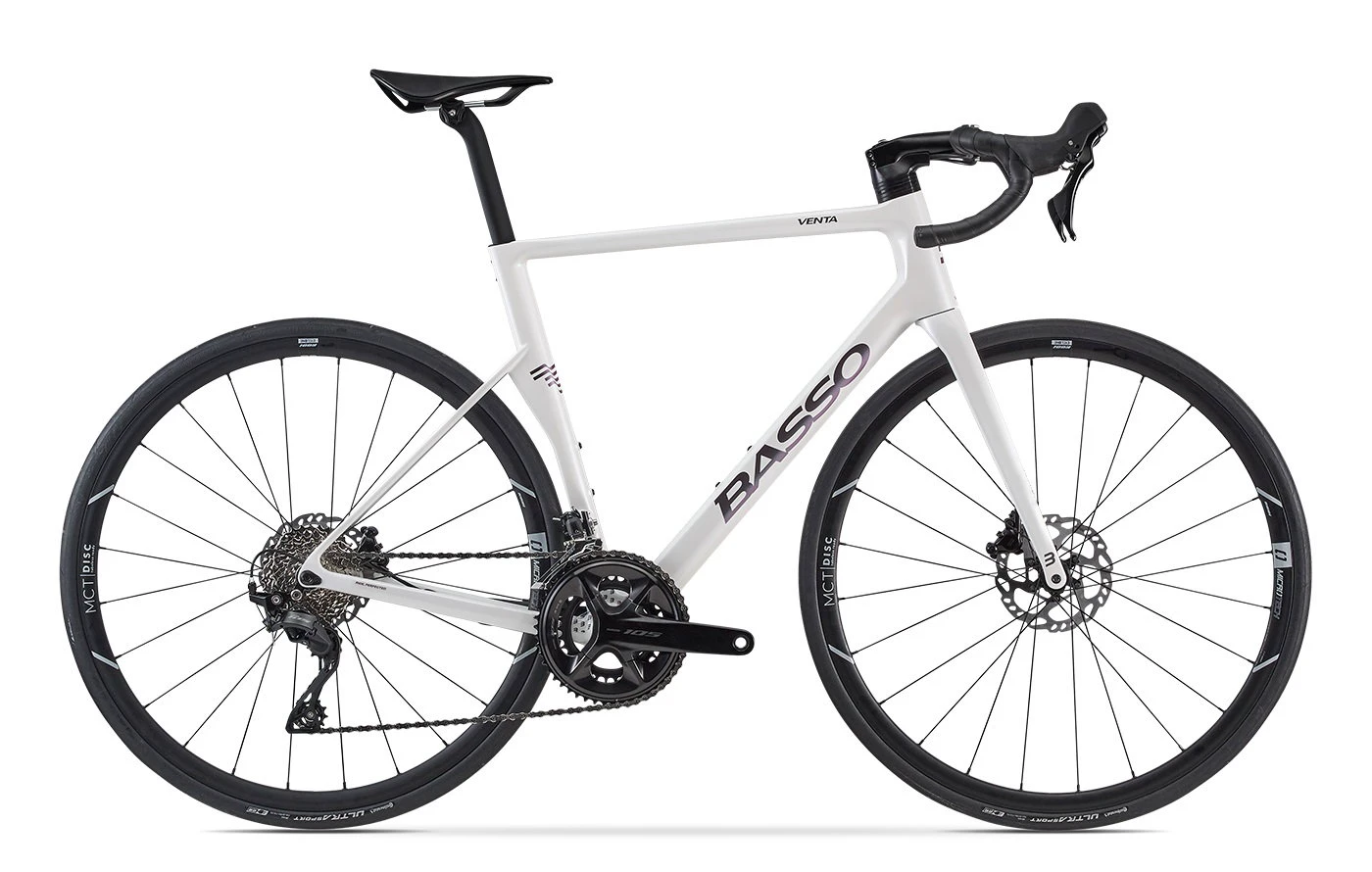 Bicicletă șosea Basso Venta R Shimano 105 - Pearl White Glossy - 69932