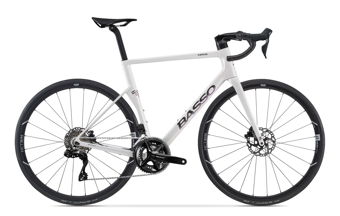 Bicicletă șosea Basso Venta R Shimano 105 Di2 - Pearl White Glossy - 69920