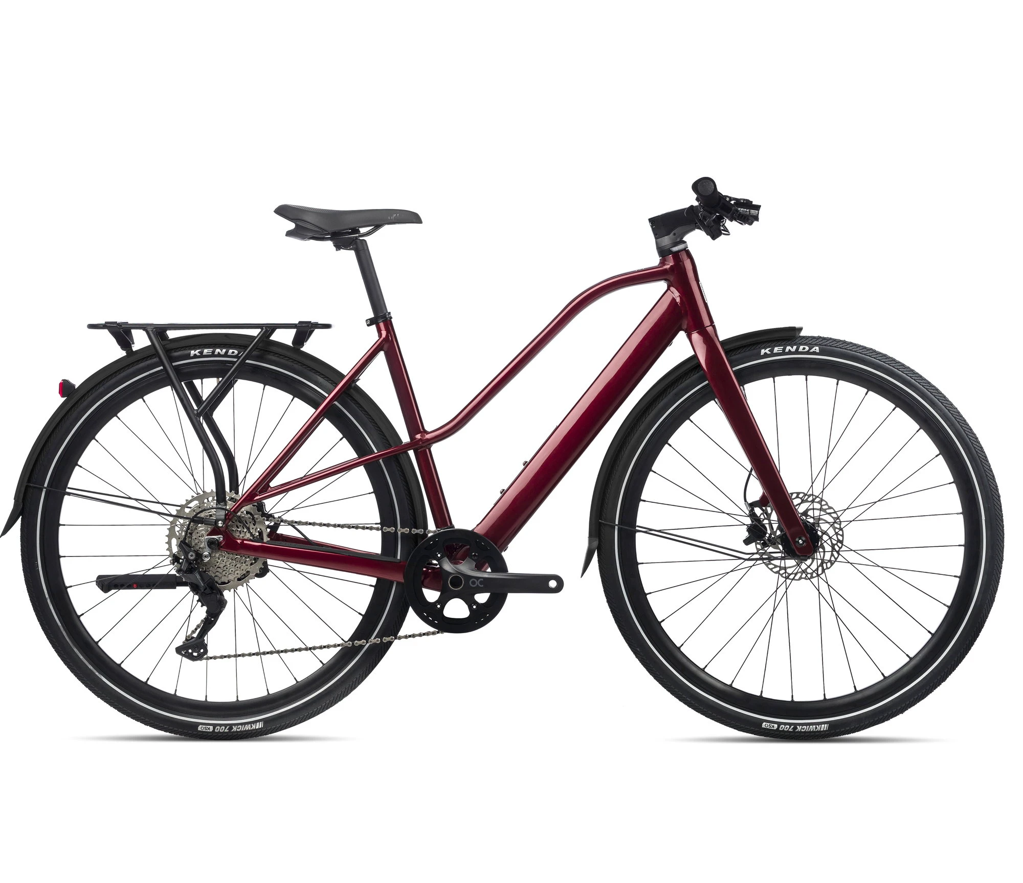 1. Bicicletă electrică urbană Orbea VIBE MID H30 EQ - Metallic Dark Red (Gloss)