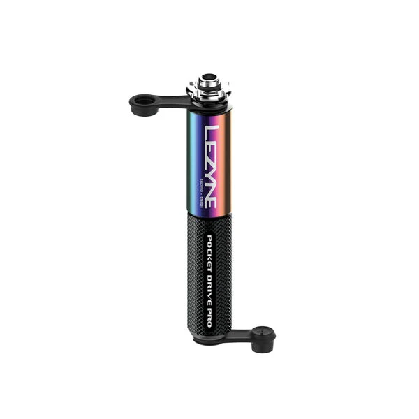 3. Lezyne - mini pompa - Hand Pump Pocket Drive Pro - 160 psi | 11 bar - neo metallic | black - 98g