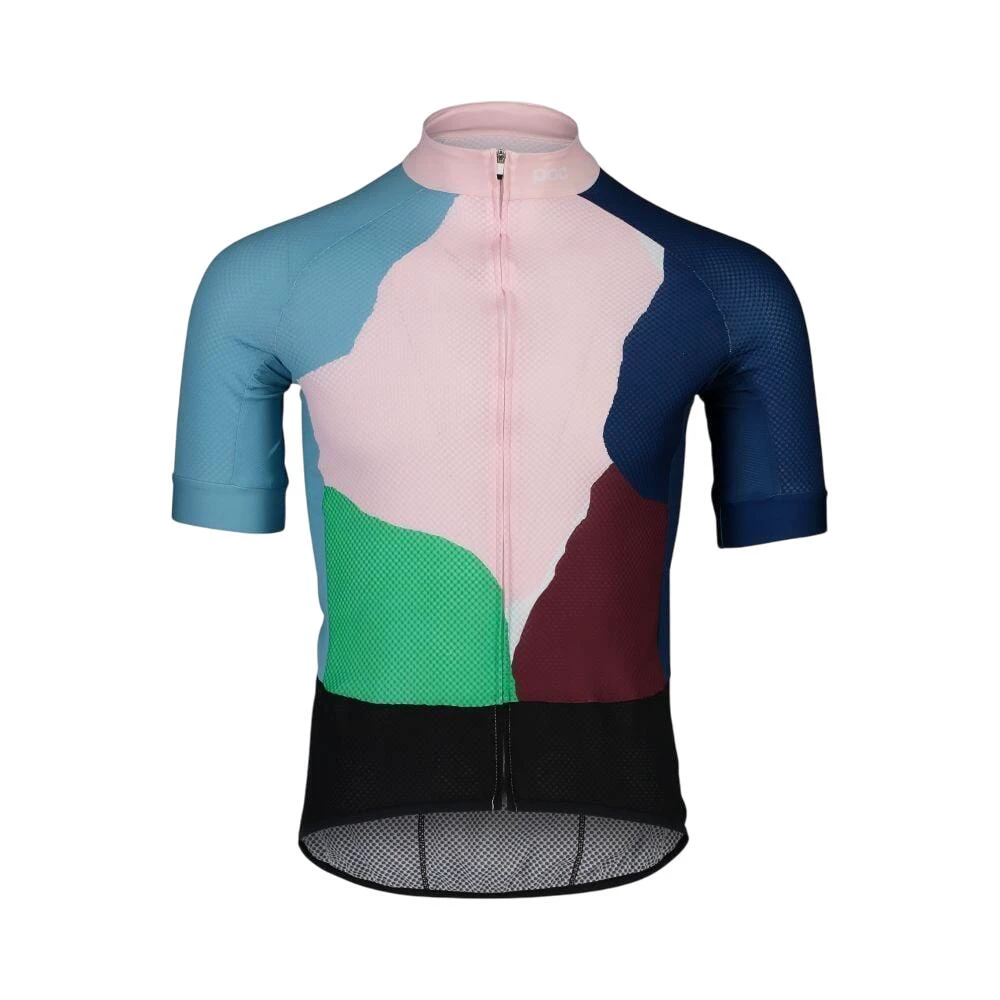 1. POC - Tricou - Essential Road Print - Splashes Multi Opal I Basalt