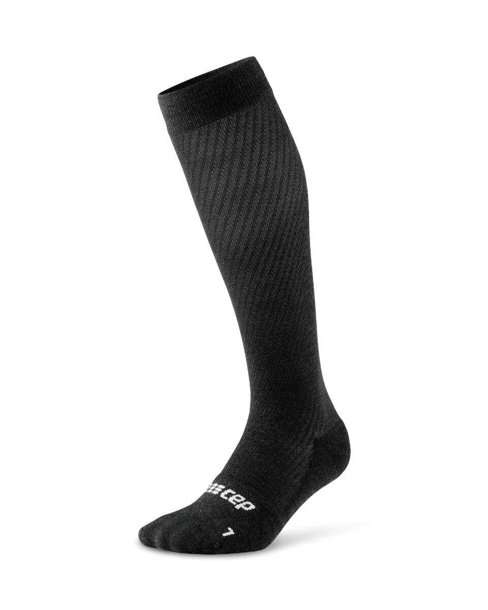1. CEP - sosete compresie inalte - flight socks tall - light grey