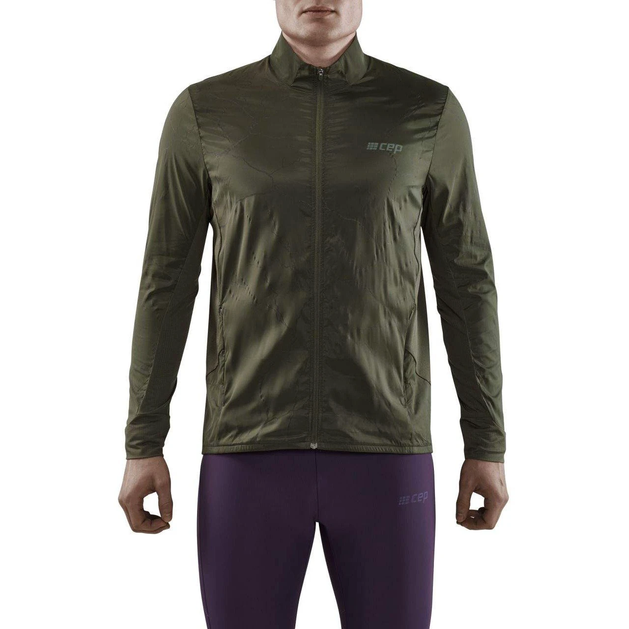 1. CEP - jacheta - reflective windbreaker - dark green
