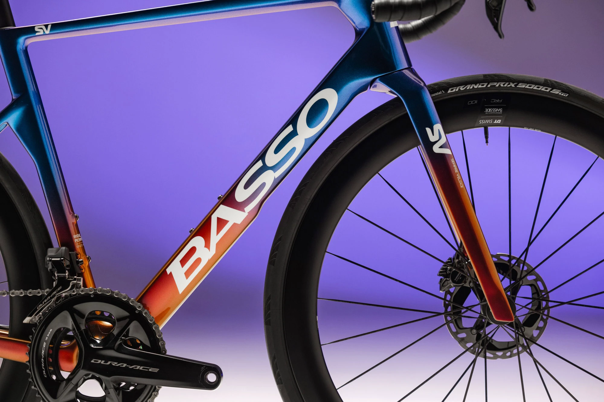 2. Bicicletă șosea Basso SV UItegra Di2 - Viola Galaxy