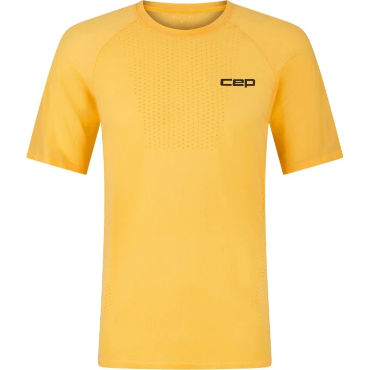 CEP - tricou tehnic - run ultralight shirt short sleeve 3.0 - marigold - 70280