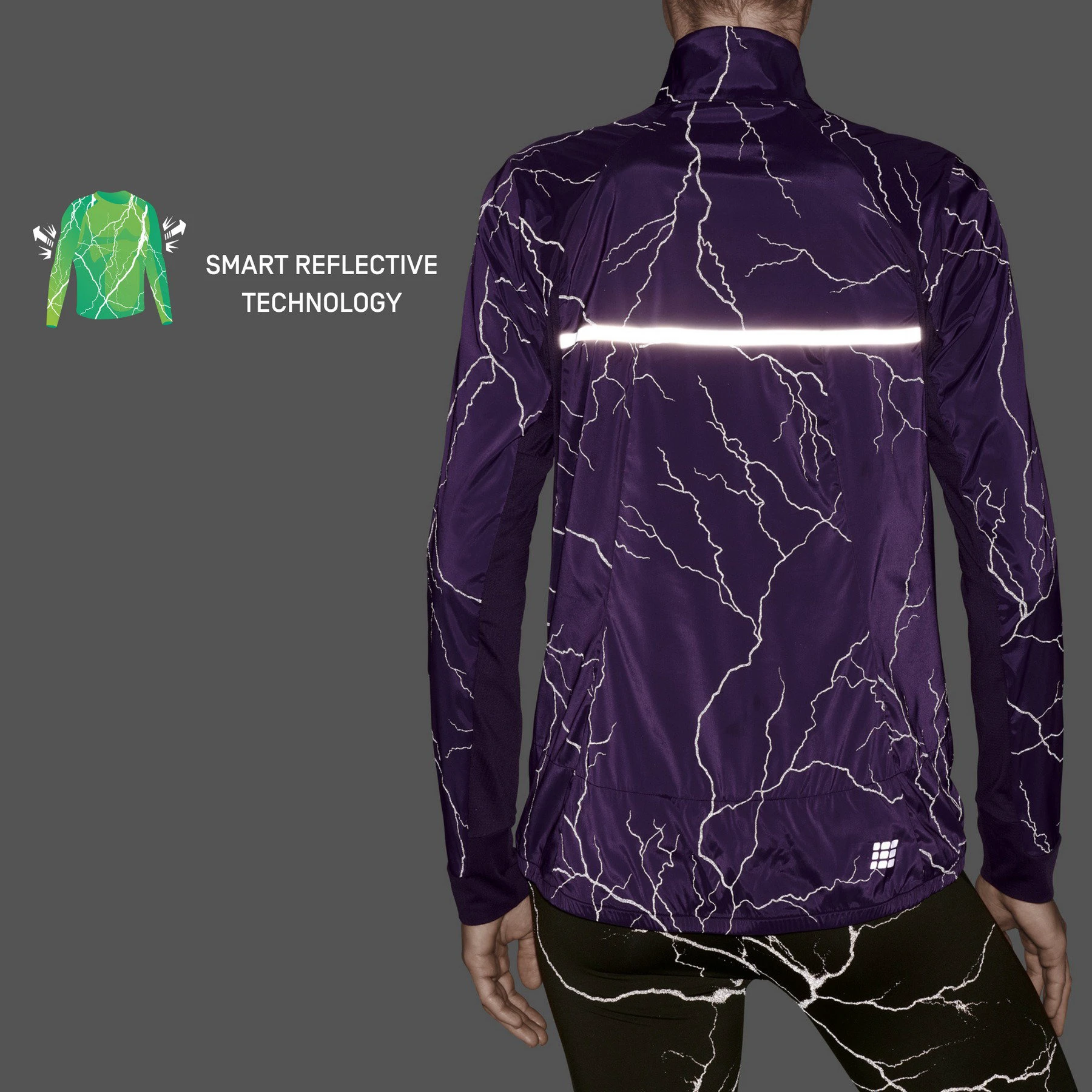 8. CEP - jacheta - reflective windbreaker W - purple