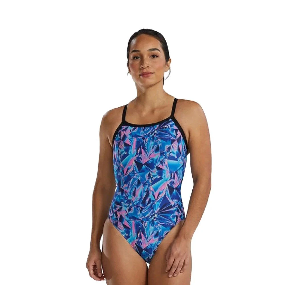 1. TYR - costum de baie intreg W - DIAMONDFIT CRYSTAL - Navy Pink