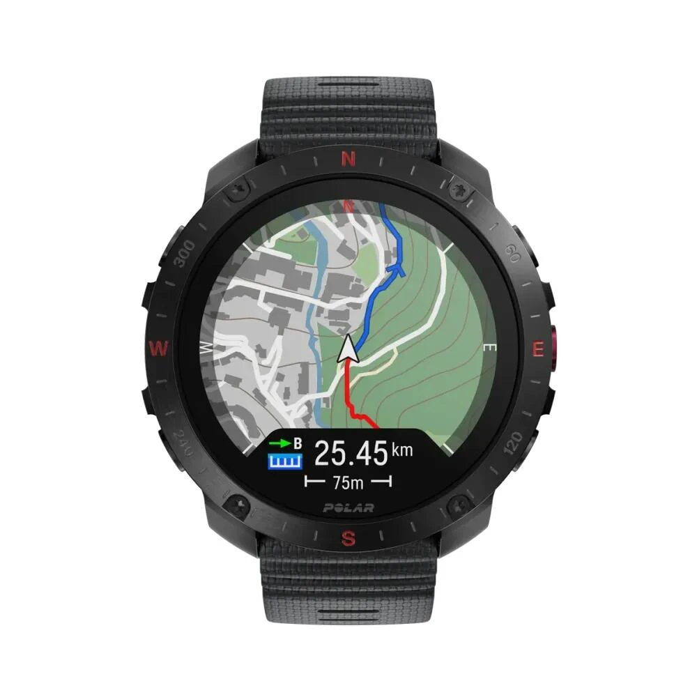 1. Polar - ceas sport inteligent - Grit X2 Pro - black I black