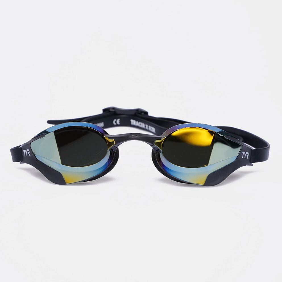 1. TYR - ochelari inot performanta - Tracer-X RZR Racing Goggles Mirrored - auriu | negru