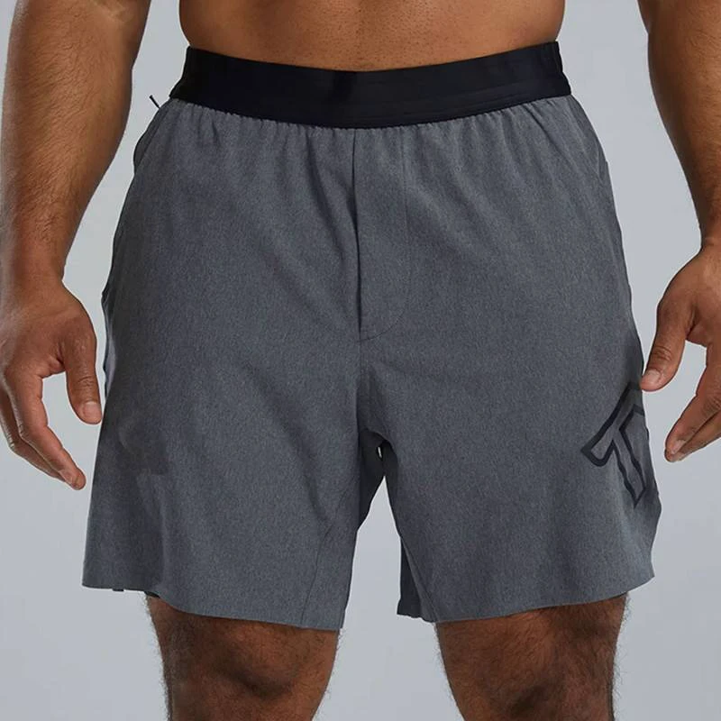 1. TYR - pantaloni scurți - Men's Hydrosphere Unbroken Unlined 7 - gri