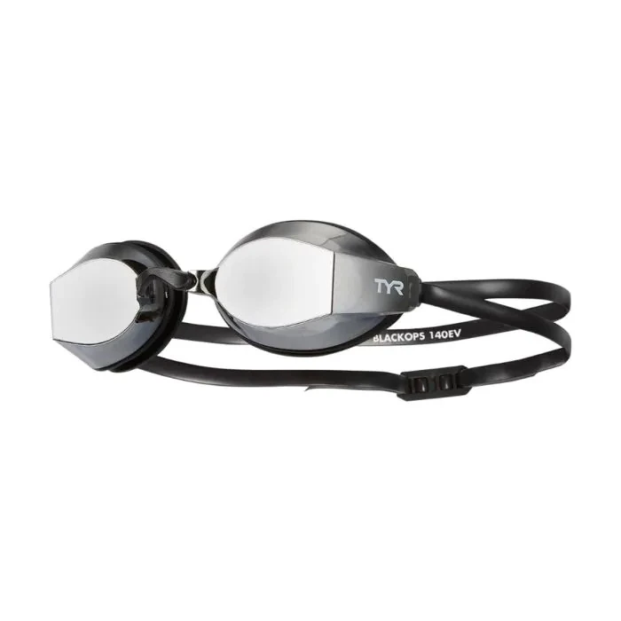1. TYR - ochelari inot performanta - BLACK OPS 140 EV Racing Goggles Mirrored - metalizat | fumuriu