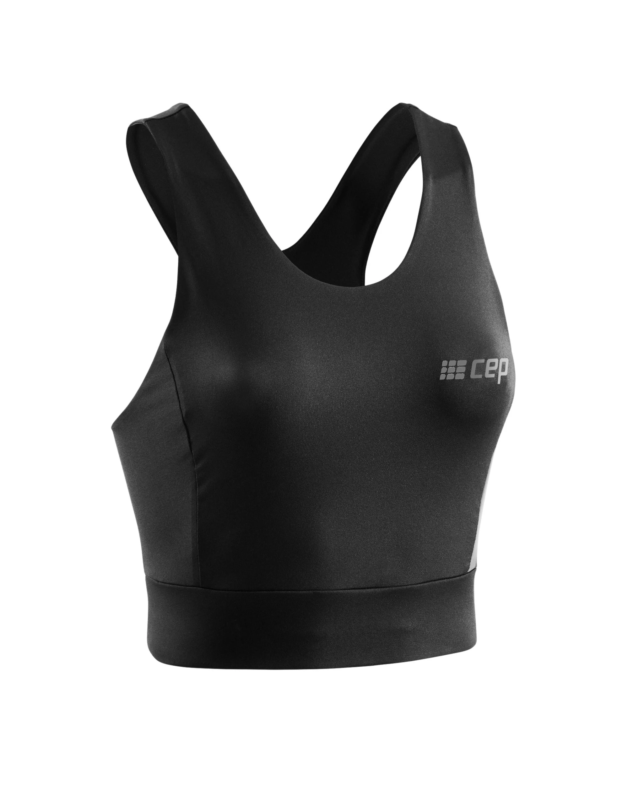 1. CEP - bustiera tehnica - training shirt crop top W - negru