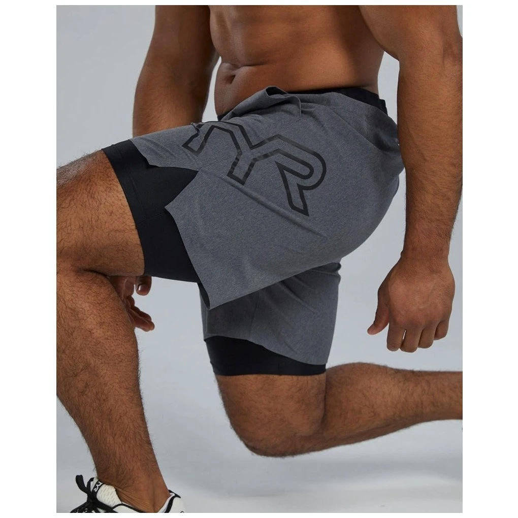 7. TYR - pantaloni scurți - Men's Hydrosphere Unbroken Unlined 7 - gri