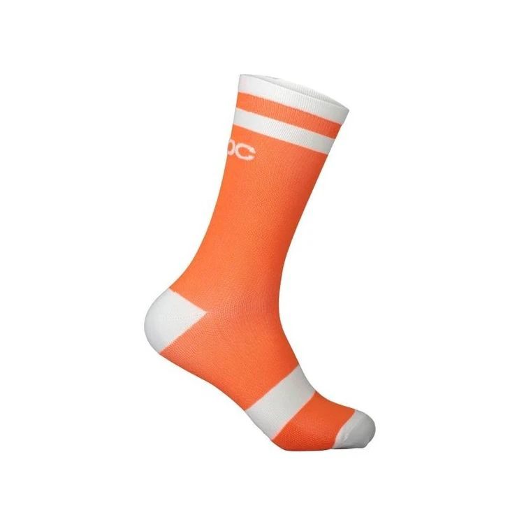 1. POC - sosete ciclism - Lure MTB - Zink Orange I Hydrogen White
