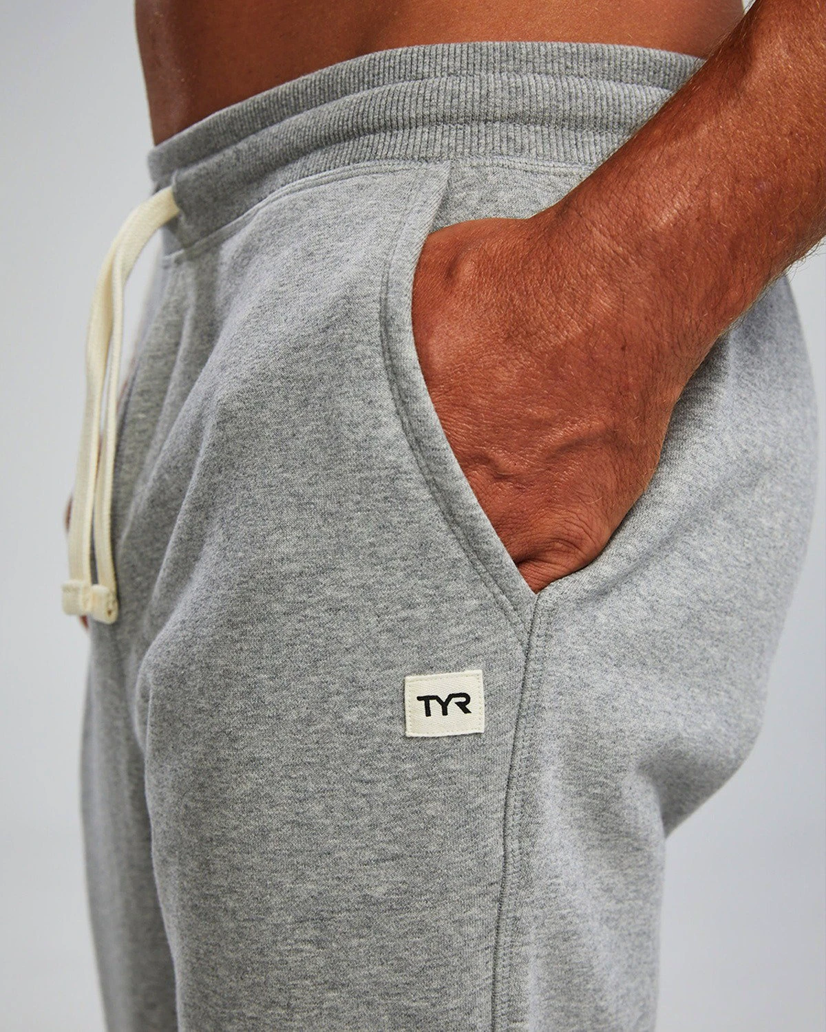 5. TYR - pantaloni joggers - UltraSoft Men's Heavyweight Terry Jogger - gri