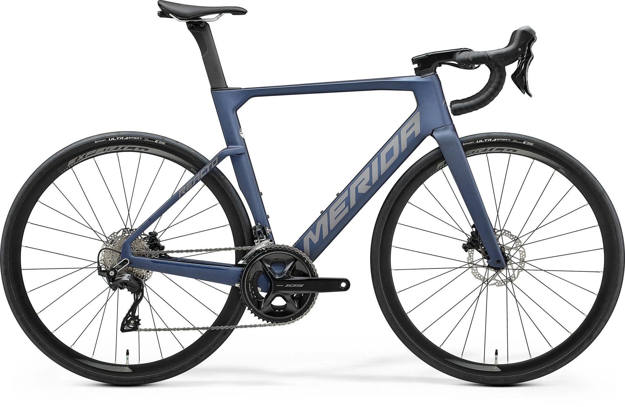 1. Merida - bicicleta sosea - Reacto 4000 IV3 - Mountain Blue I Black