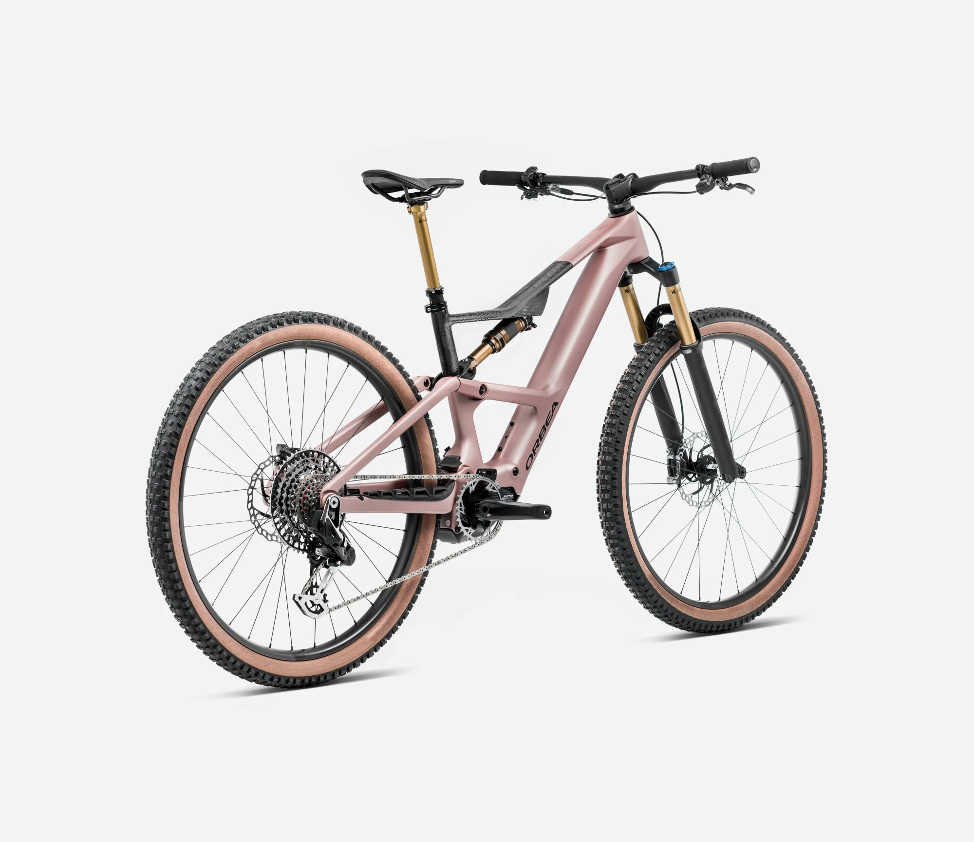 4. Bicicletă electrică eMTB Trail Orbea RISE SL M10 420W - Desert Rose | Carbon Raw (Matt)