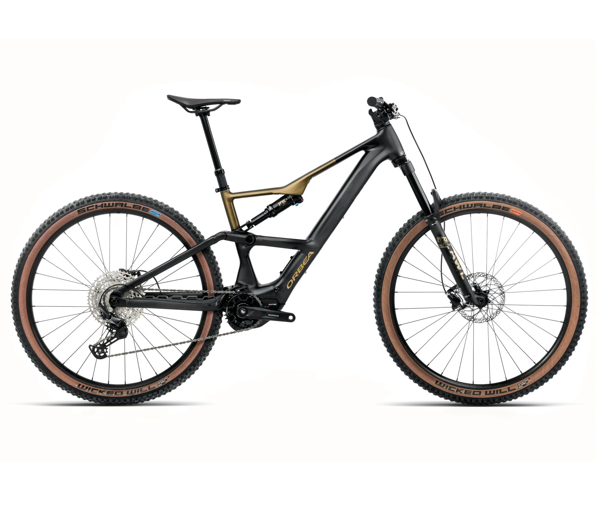 Orbea RISE SL H30 (2026) - bicicletă electrică eMTB Trail - Diamond Black | Splash Olive Green (Matt) - 67452