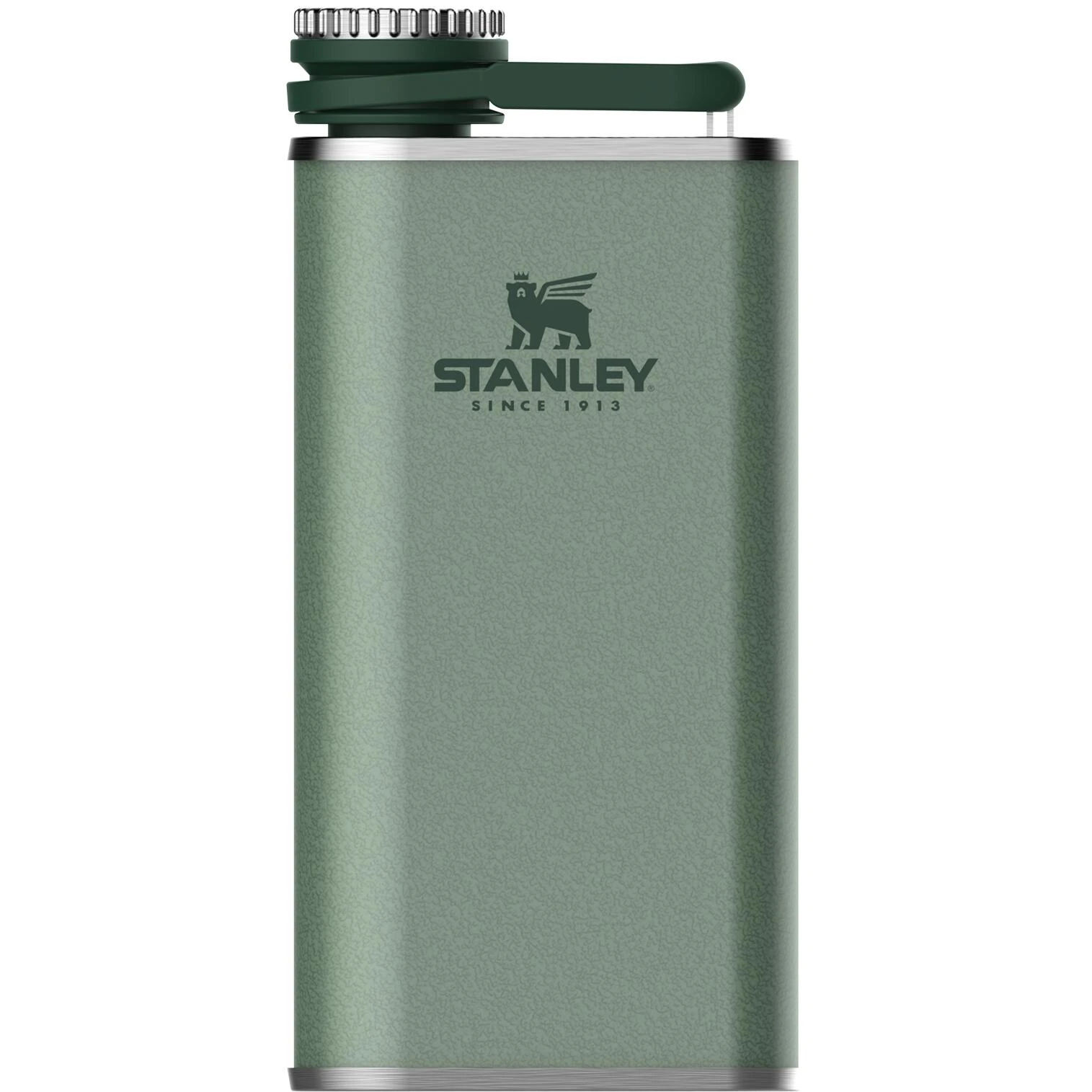 1. Stanley - butelca - Wide Mouth Flask - verde Hammertone - 230 ml