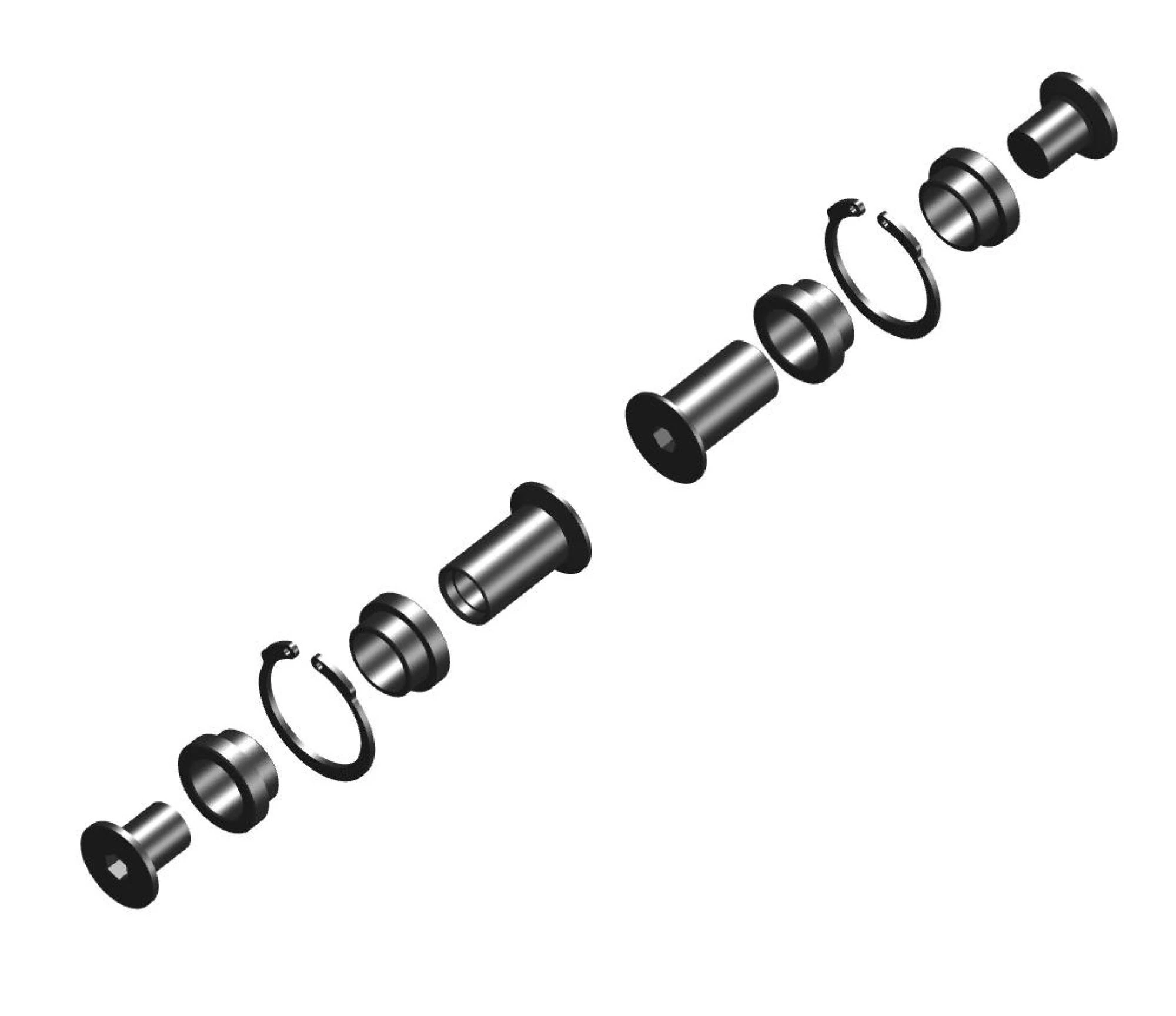 1. Orbea - Kit fixare HARDWARE KIT LINK-SEATSTAYS OIZ 23