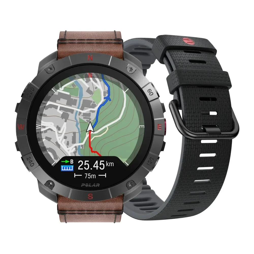 Polar - ceas sport inteligent GPS premium - Grit X2 Pro Titan - gri - 71045