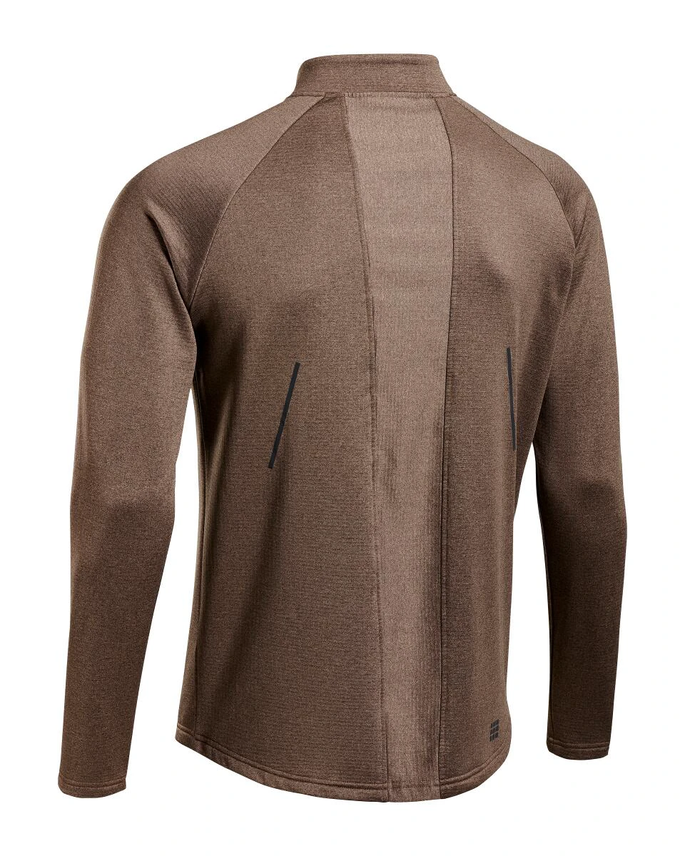 2. CEP - bluza cu maneca lunga - cold weather zip shirt long sleeve - brown