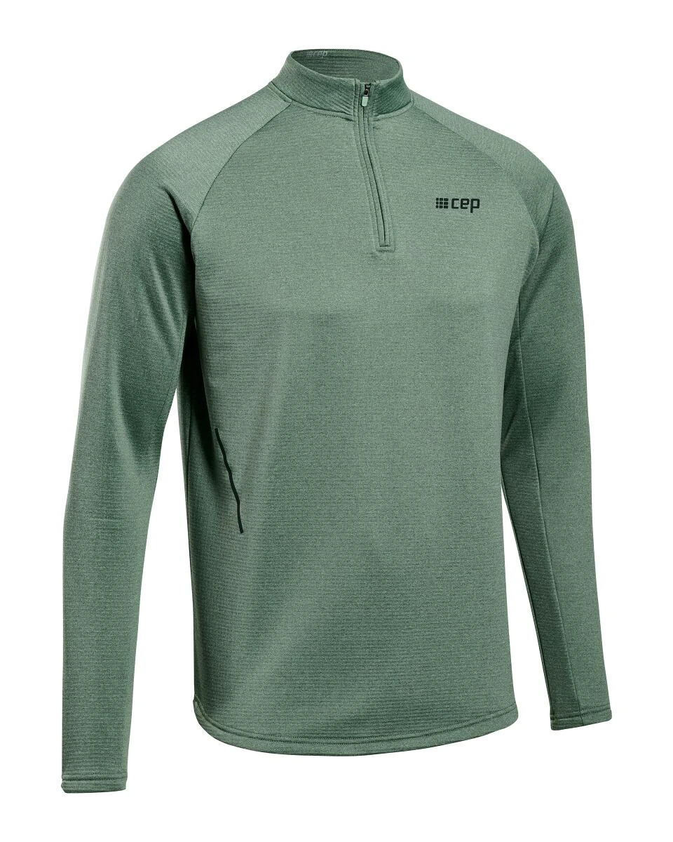 1. CEP - bluza cu maneca lunga - cold weather zip shirt long sleeve - green