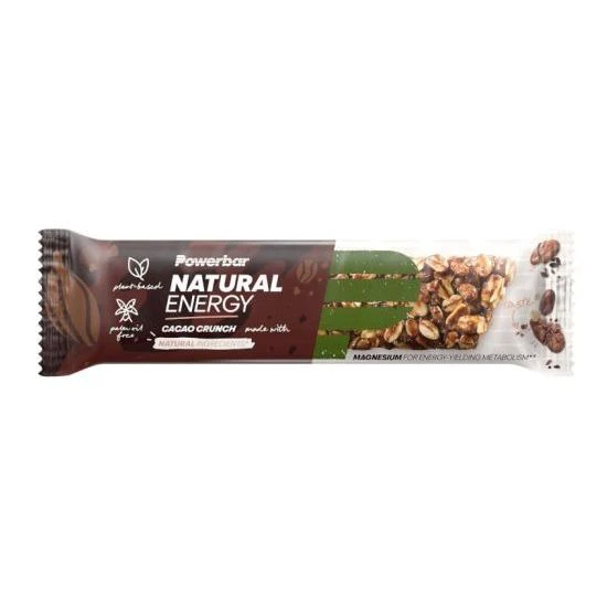 1. Powerbar - baton - Natural Energy - Vegan Cereal Bar - Cacao Crunch - 40g