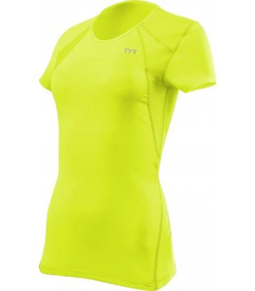 TYR - tricou alergare - All Elements Running W - galben fluo - 70959
