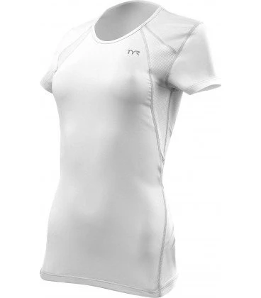 1. TYR - tricou alergare - All Elements Running W - alb