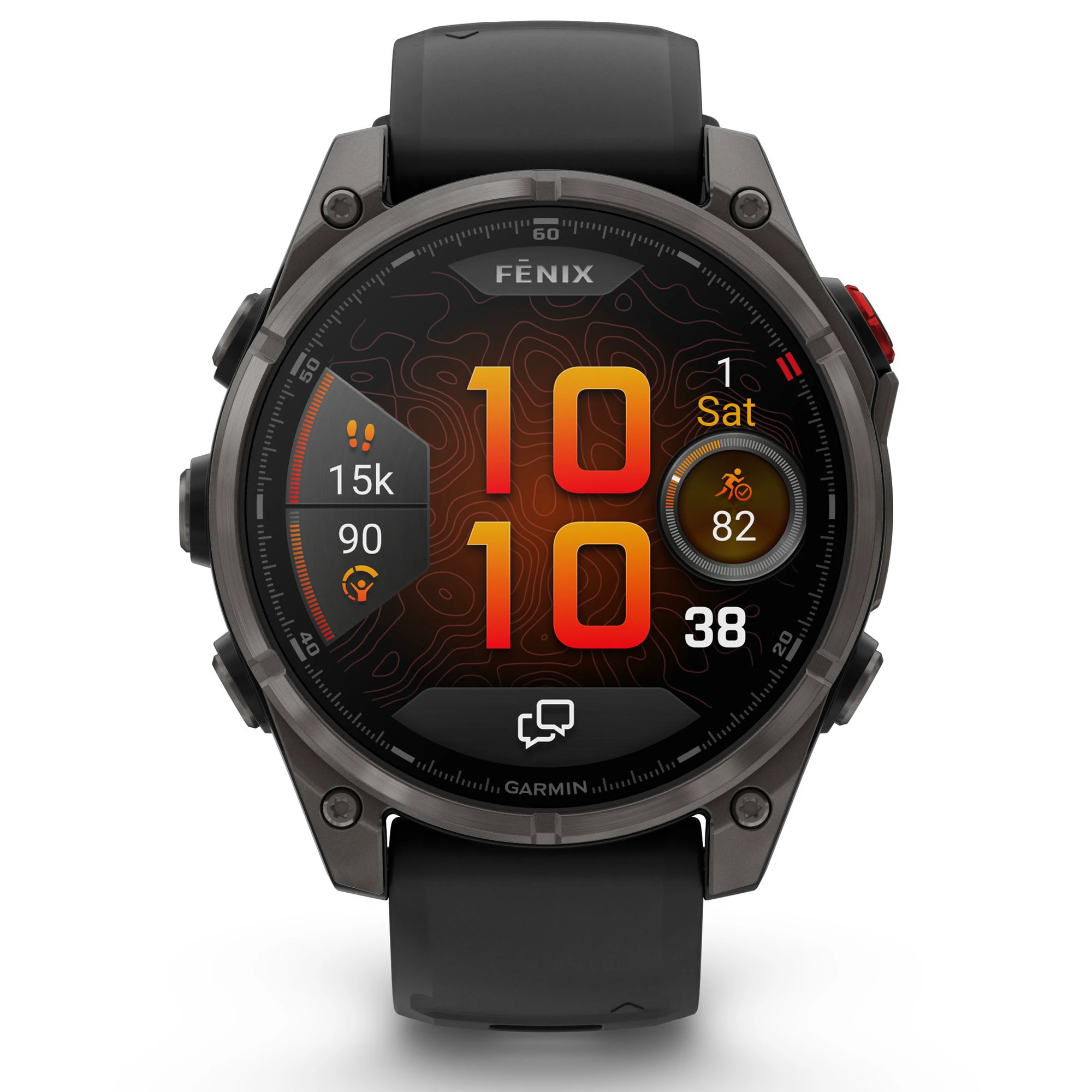 1. Garmin fenix 8 Pro AMOLED Sapphire 47mm - smartwatch premium GPS negru Titanium DLC