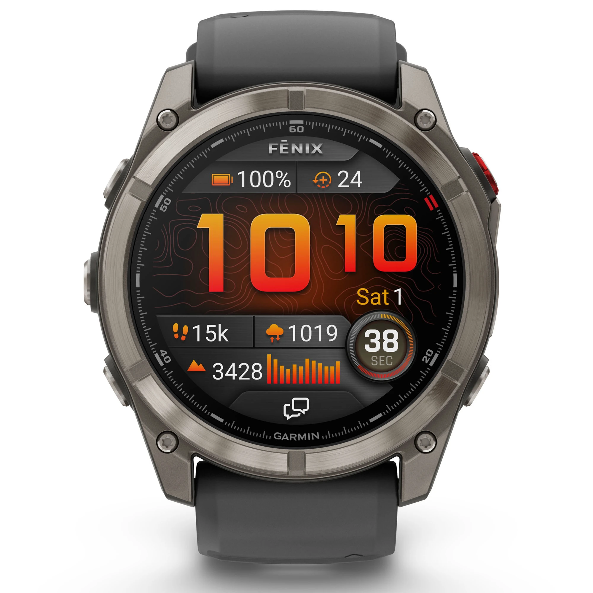 1. Garmin fenix 8 Pro AMOLED Sapphire 51mm - smartwatch premium GPS argintiu Titanium